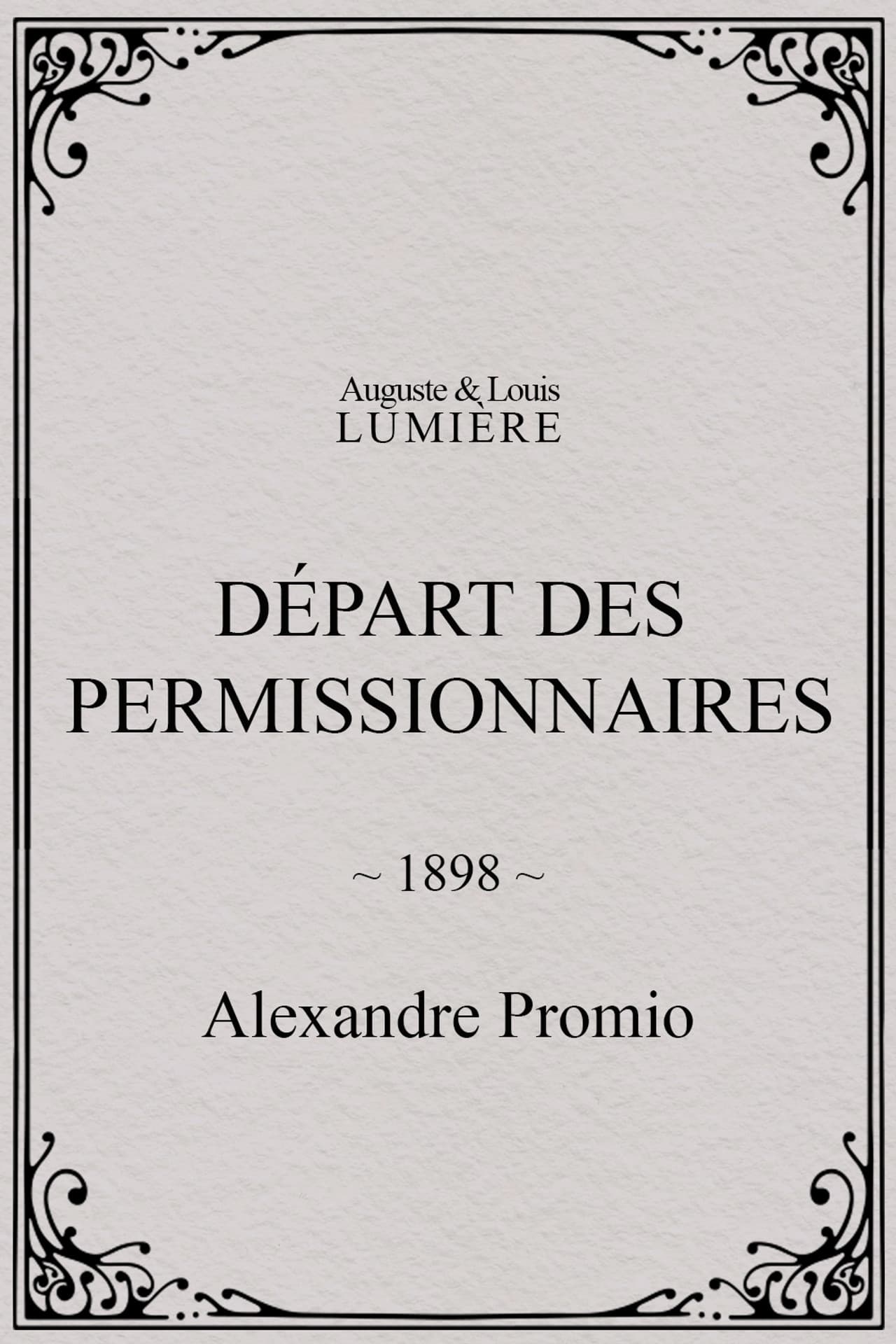 Départ des permissionnaires