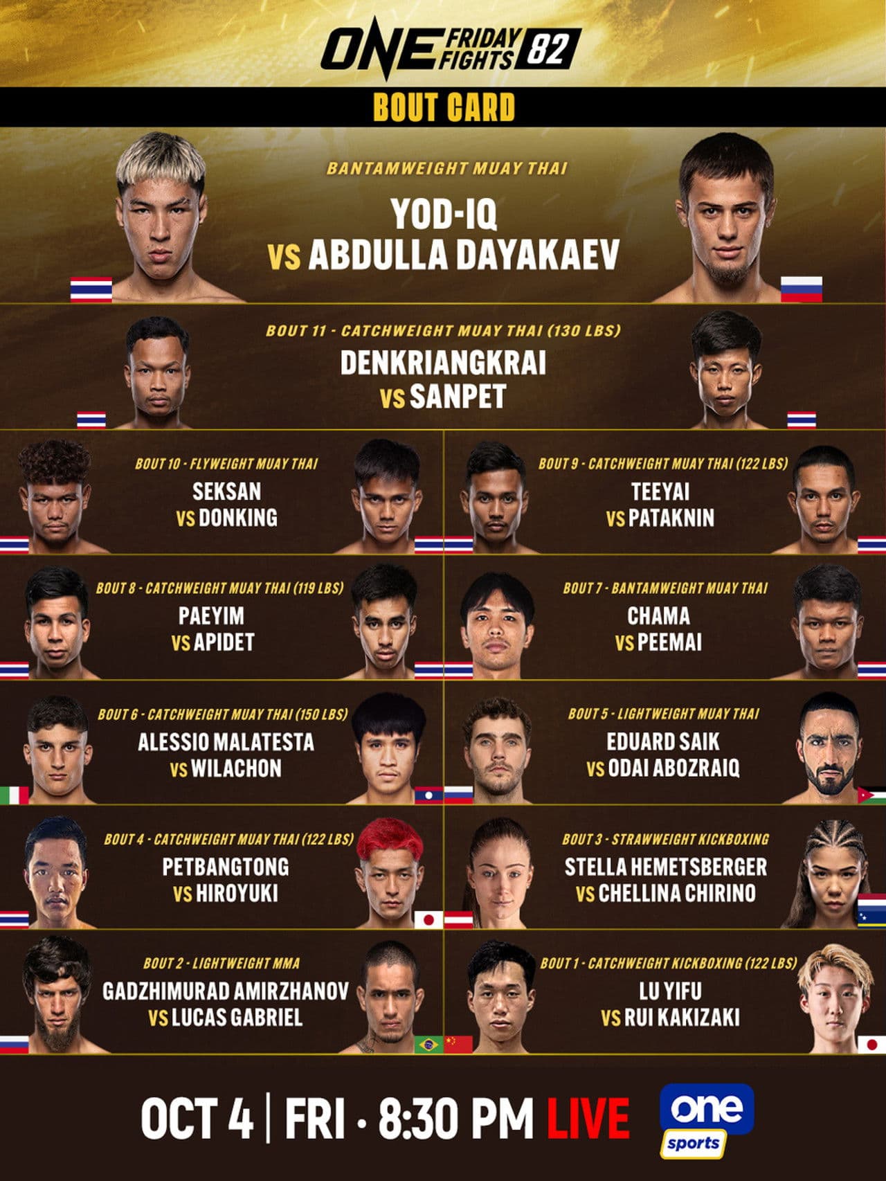 ONE Friday Fights 82: Yod-IQ vs. Dayakaev