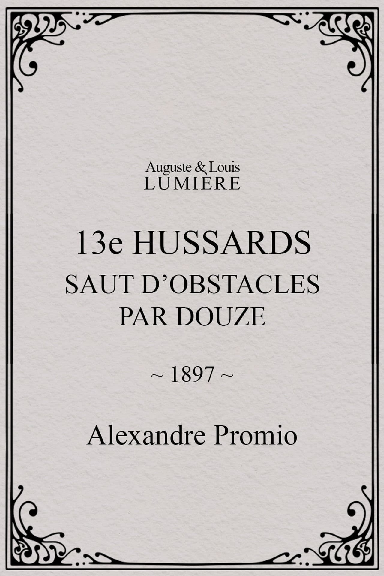 13e hussards : saut d’obstacles par douze