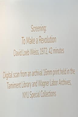 To Make a Revolution