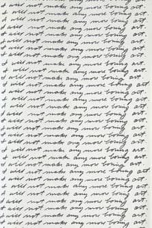 I Will Not Make Any More Boring Art