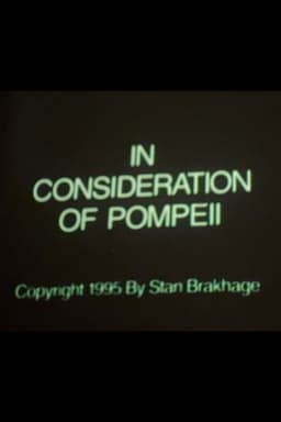 In Consideration of Pompeii