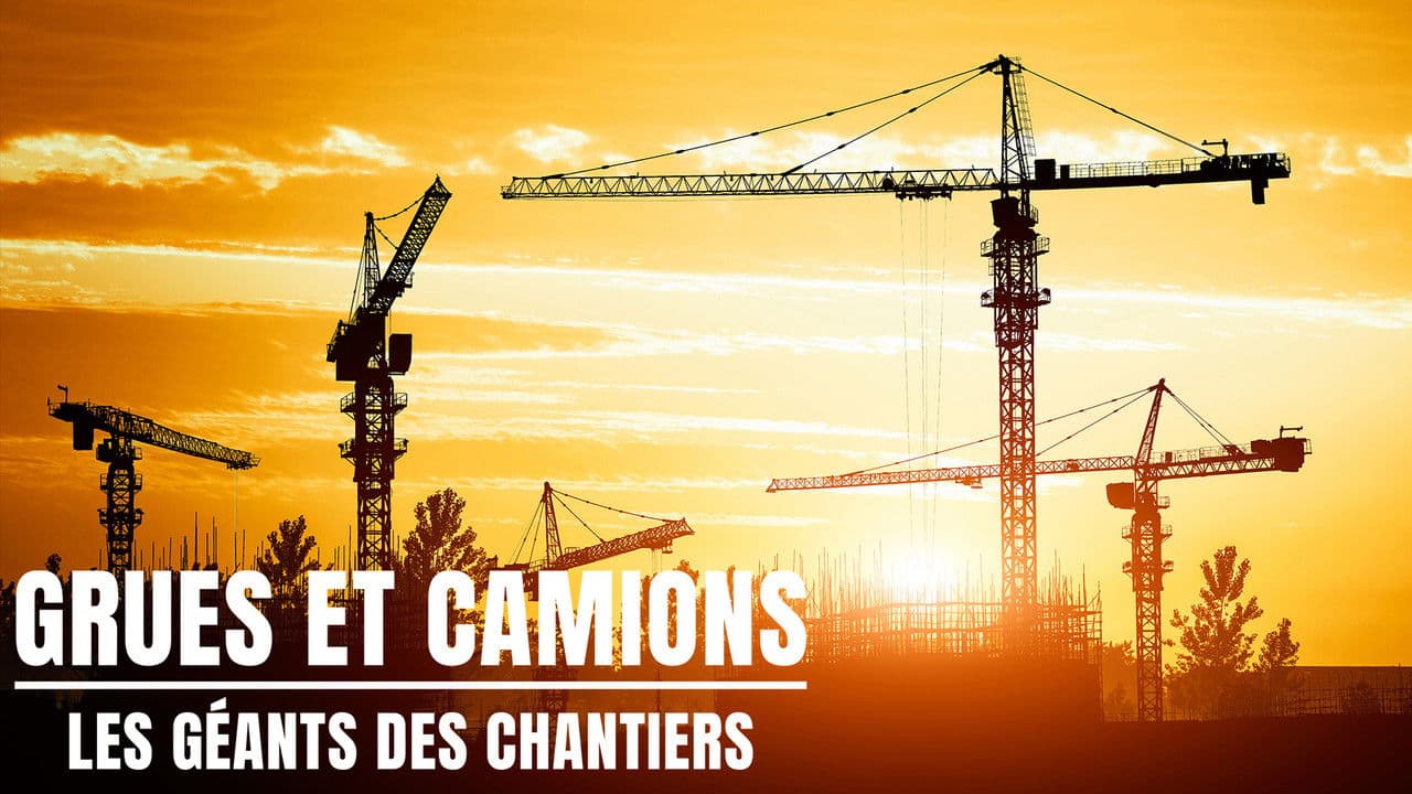 Grues et camions, géants des chantiers