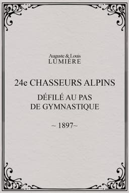 24ème chasseurs alpins : défilé au pas de gymnastique