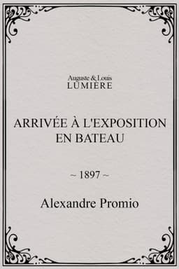 Arrivée à l'exposition en bateau