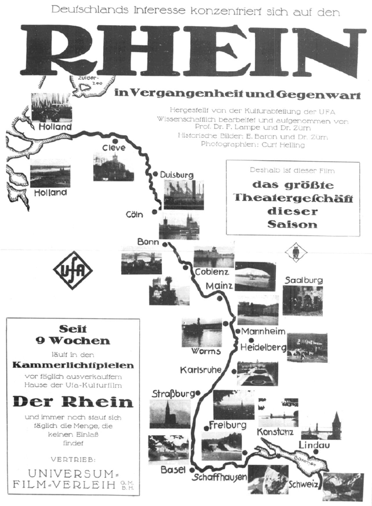 Der Rhein in Vergangenheit und Gegenwart