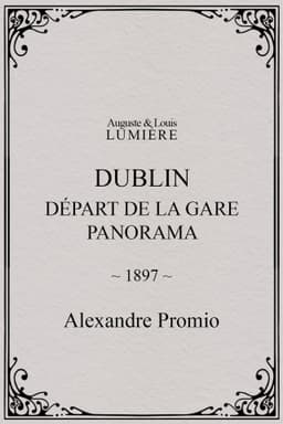 Dublin, Départ de la gare. Panorama