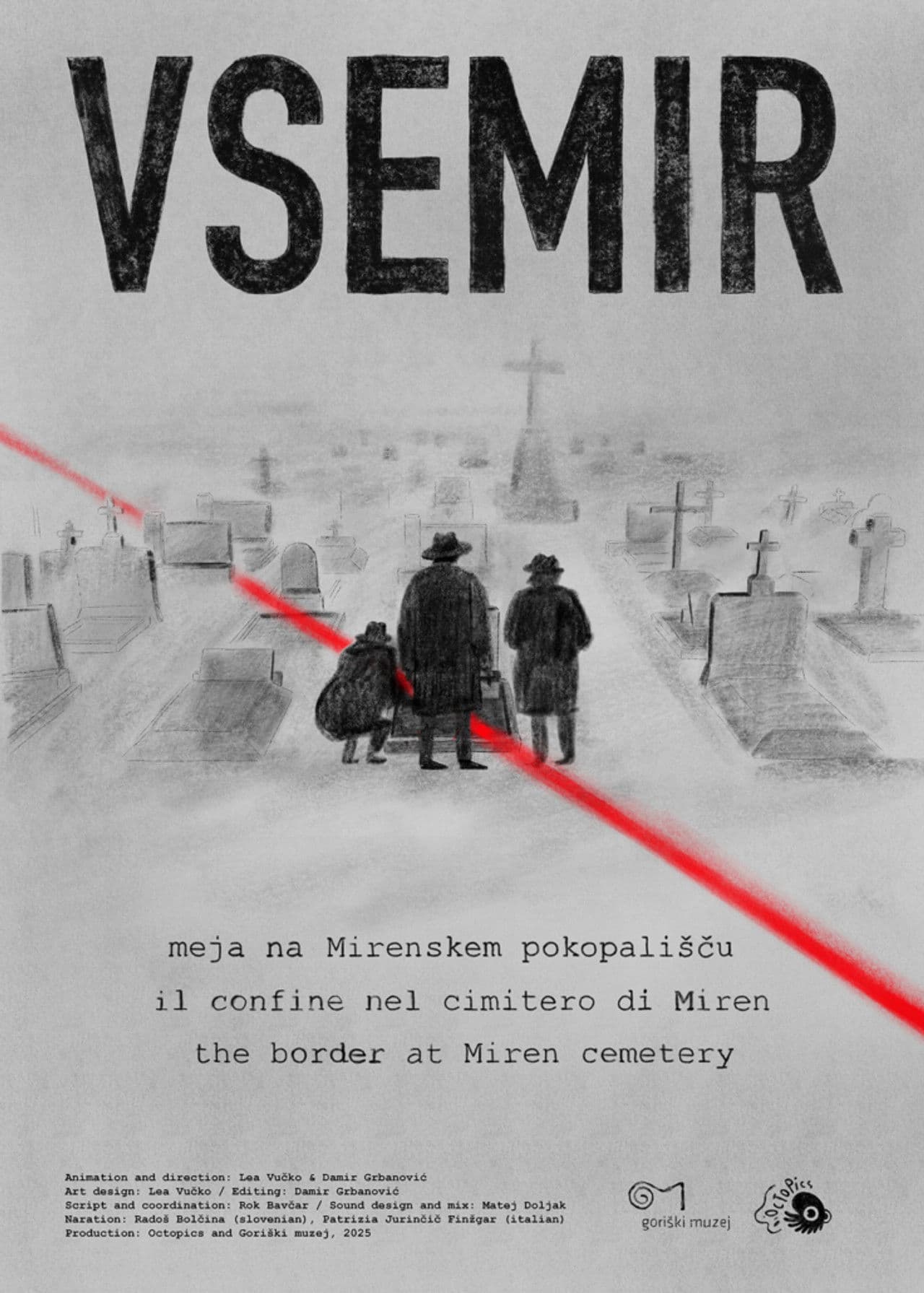 Vsemir - The Border at the Miren Cemetery