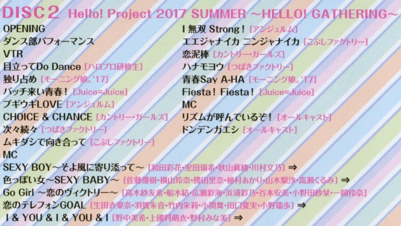 Hello! Project 2017 Summer ~HELLO! GATHERING~