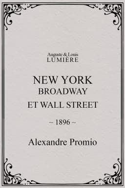 New York, Broadway and Wall Street