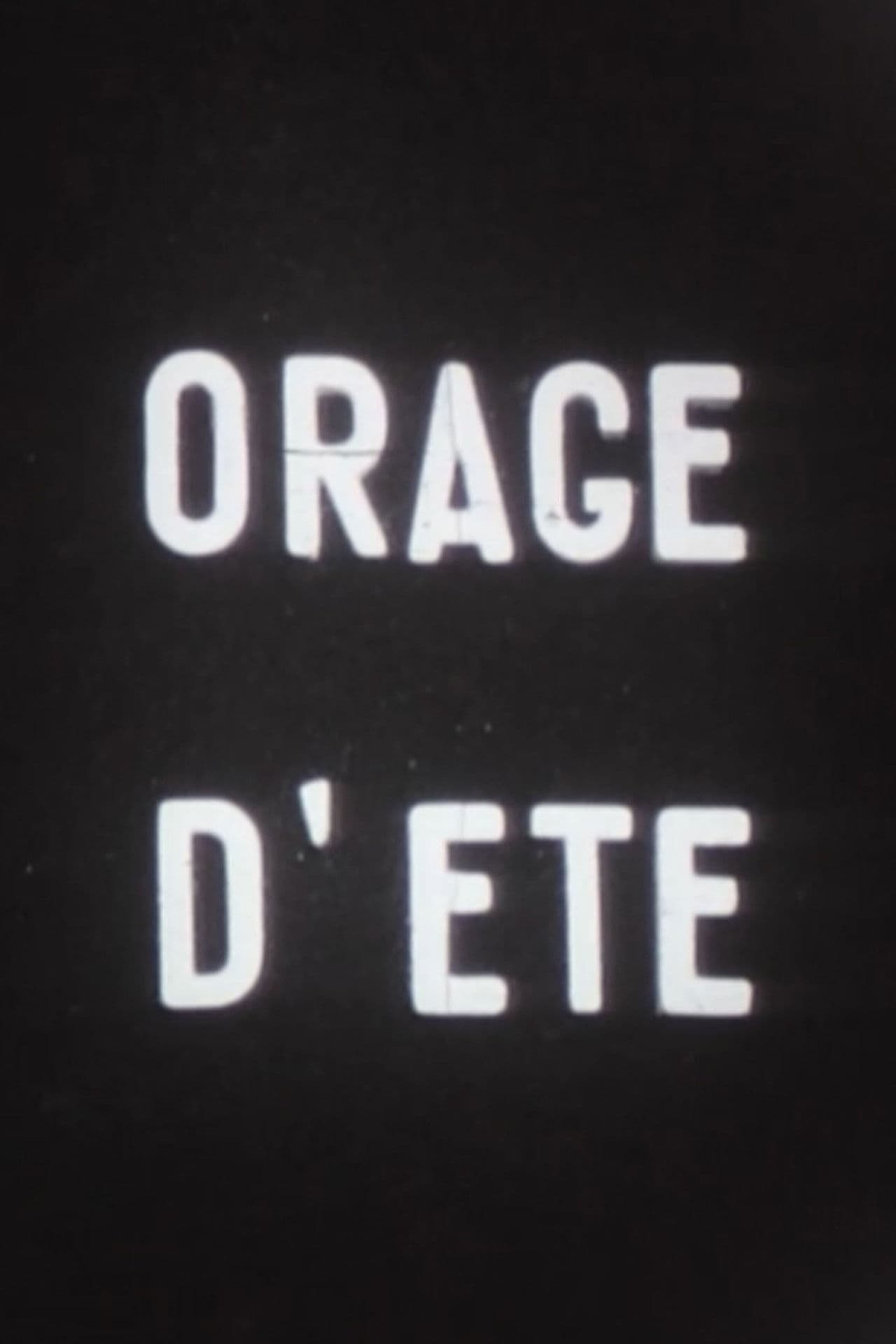 Orage d'été