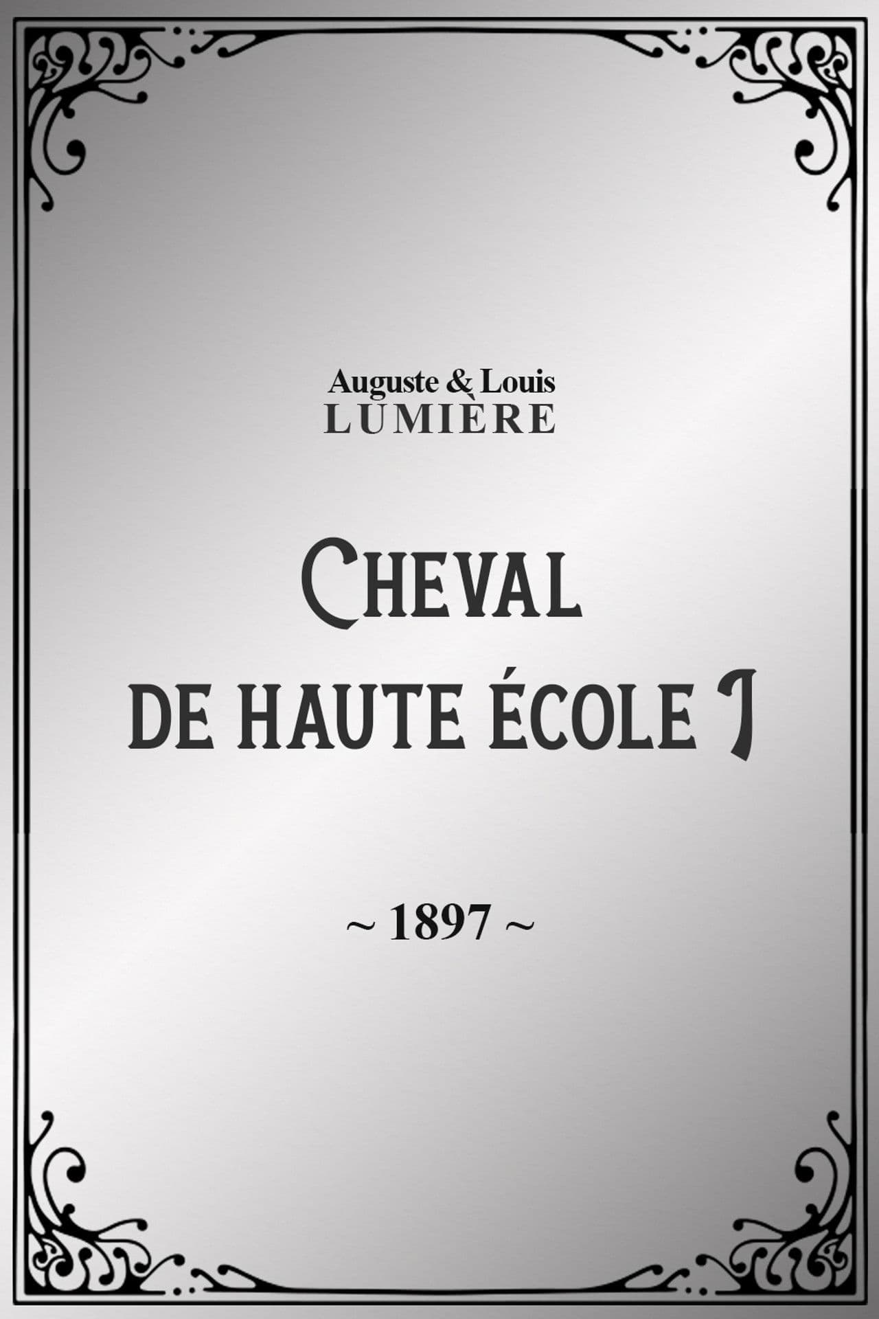 Cheval de haute école, I
