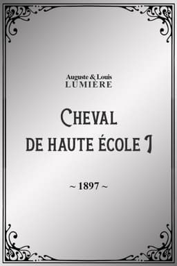 Cheval de haute école, I