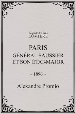 Paris : général Saussier et son état-major