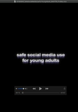 Safe Social Media Use for Young Adults