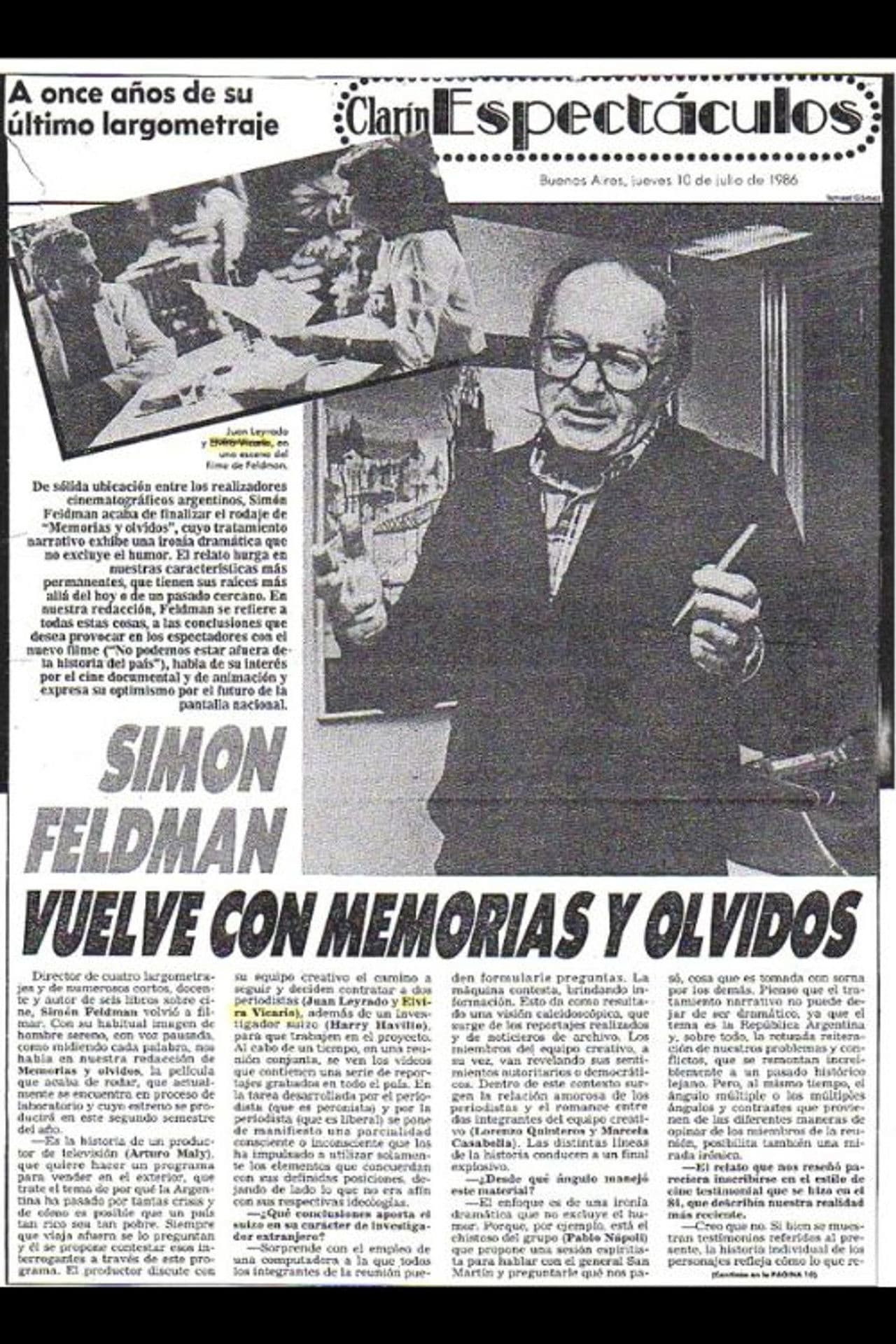Memorias y olvidos