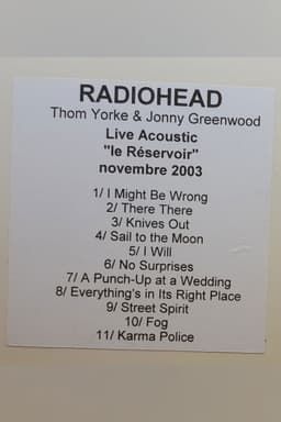 Thom Yorke and Jonny Greenwood | Acoustic at Le Reservoir