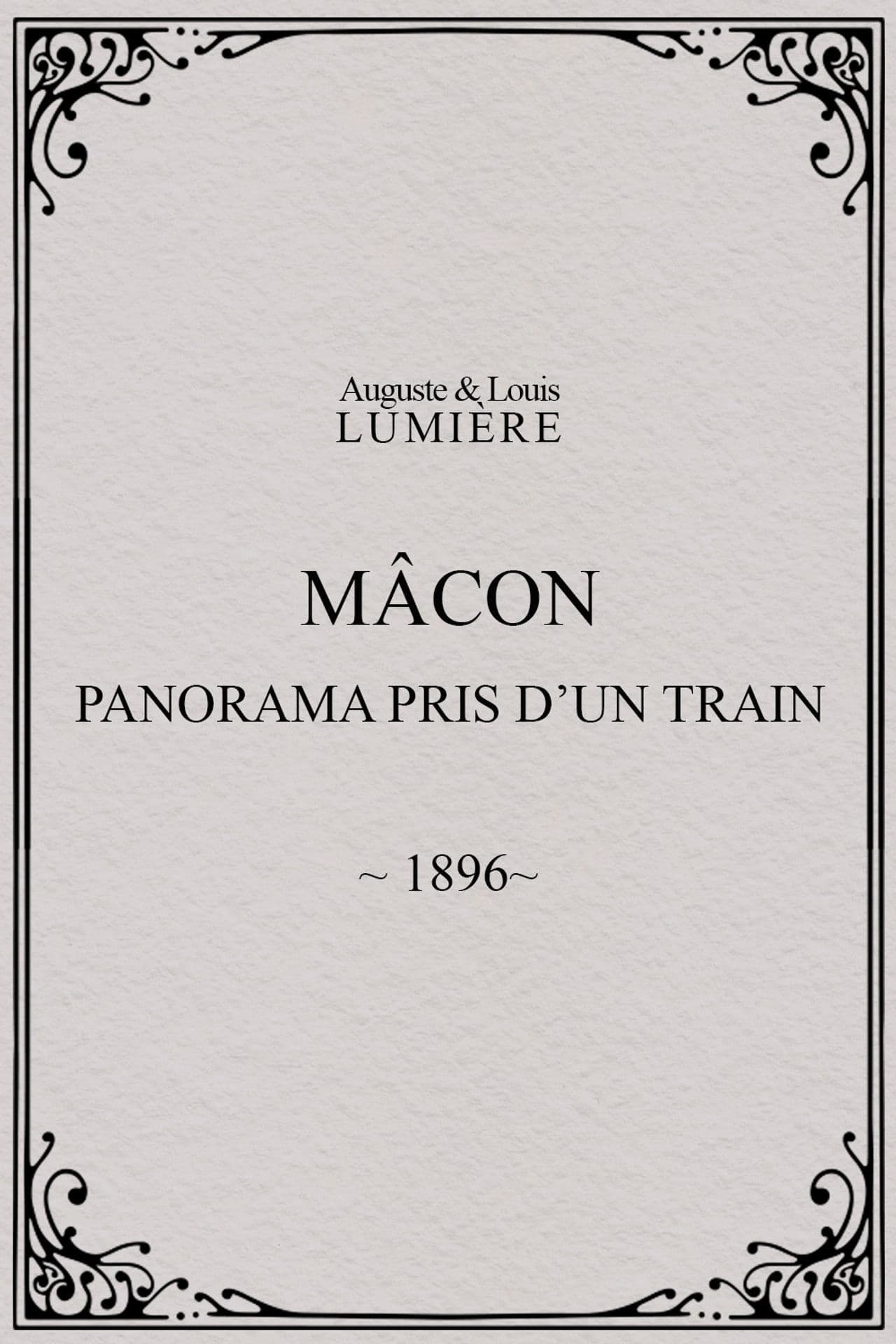 Mâcon : panorama pris d’un train