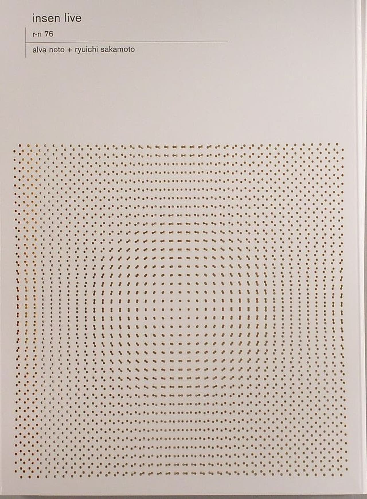 Alva Noto + Ryuichi Sakamoto: Insen Live