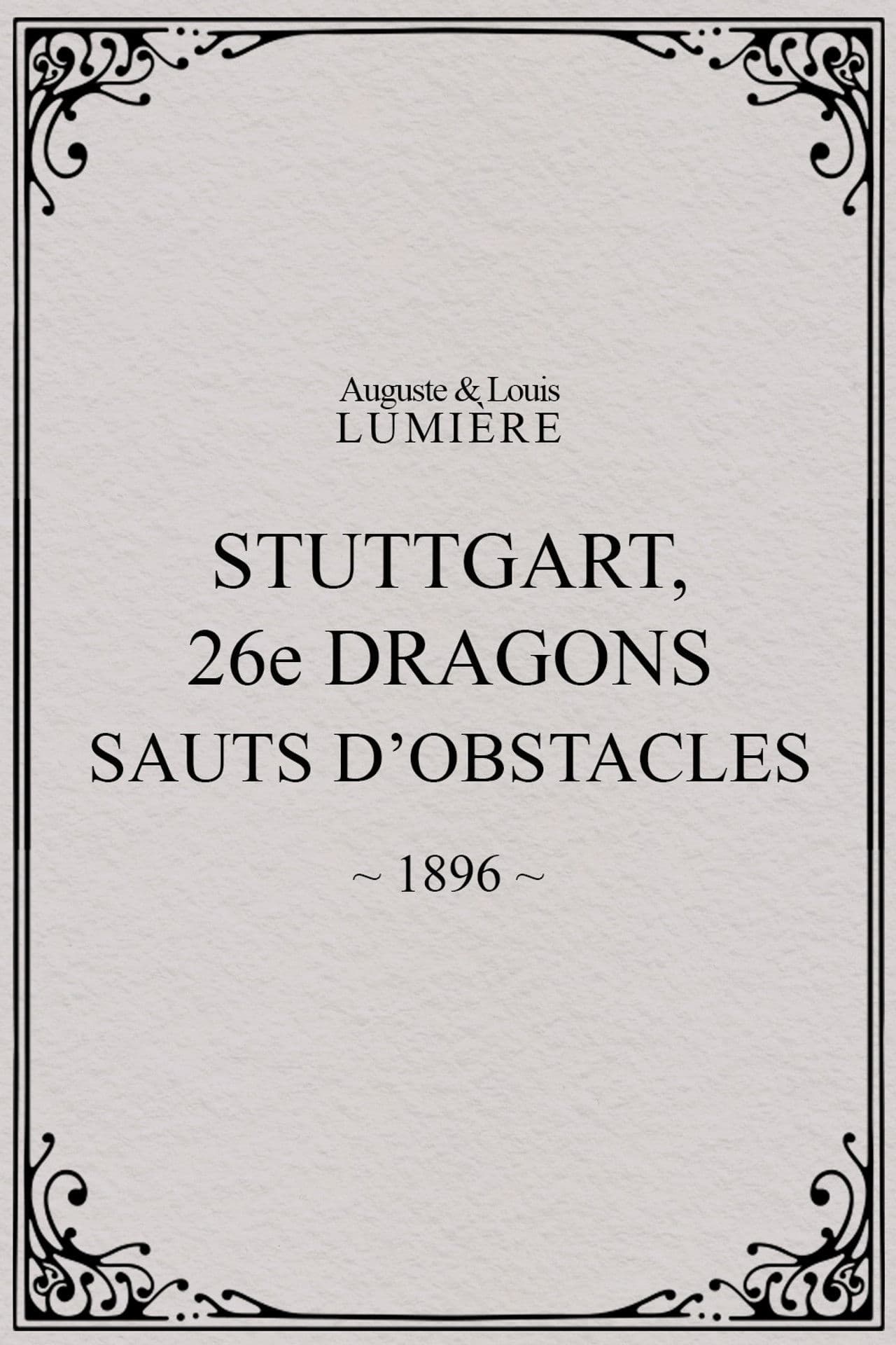 Stuttgart: 26th Dragoons Jumping Obstacles