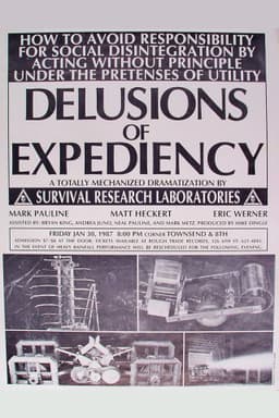 Delusions of Expediency: How to Avoid Responsibility for Social Disintegration by Acting Without Principle Under the Pretenses of Utility
