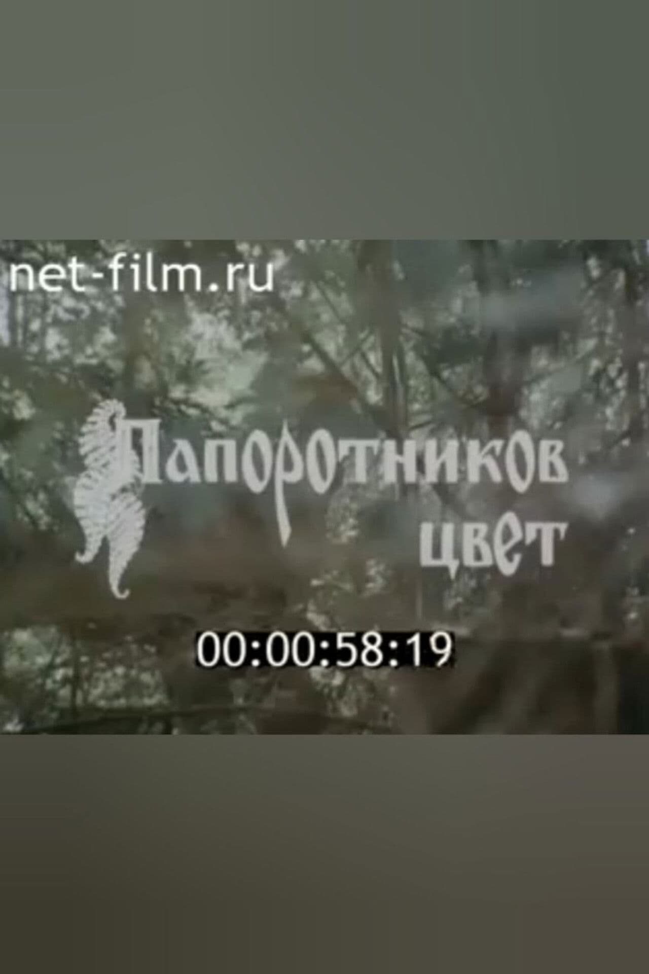 Flowering of the fern