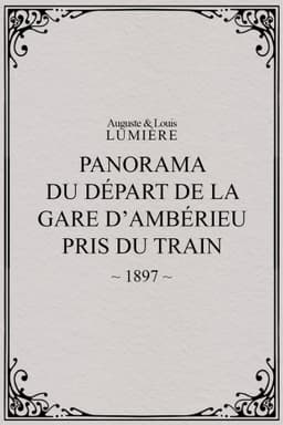 Panorama du départ de la gare d’Ambérieu pris du train (temps de neige)