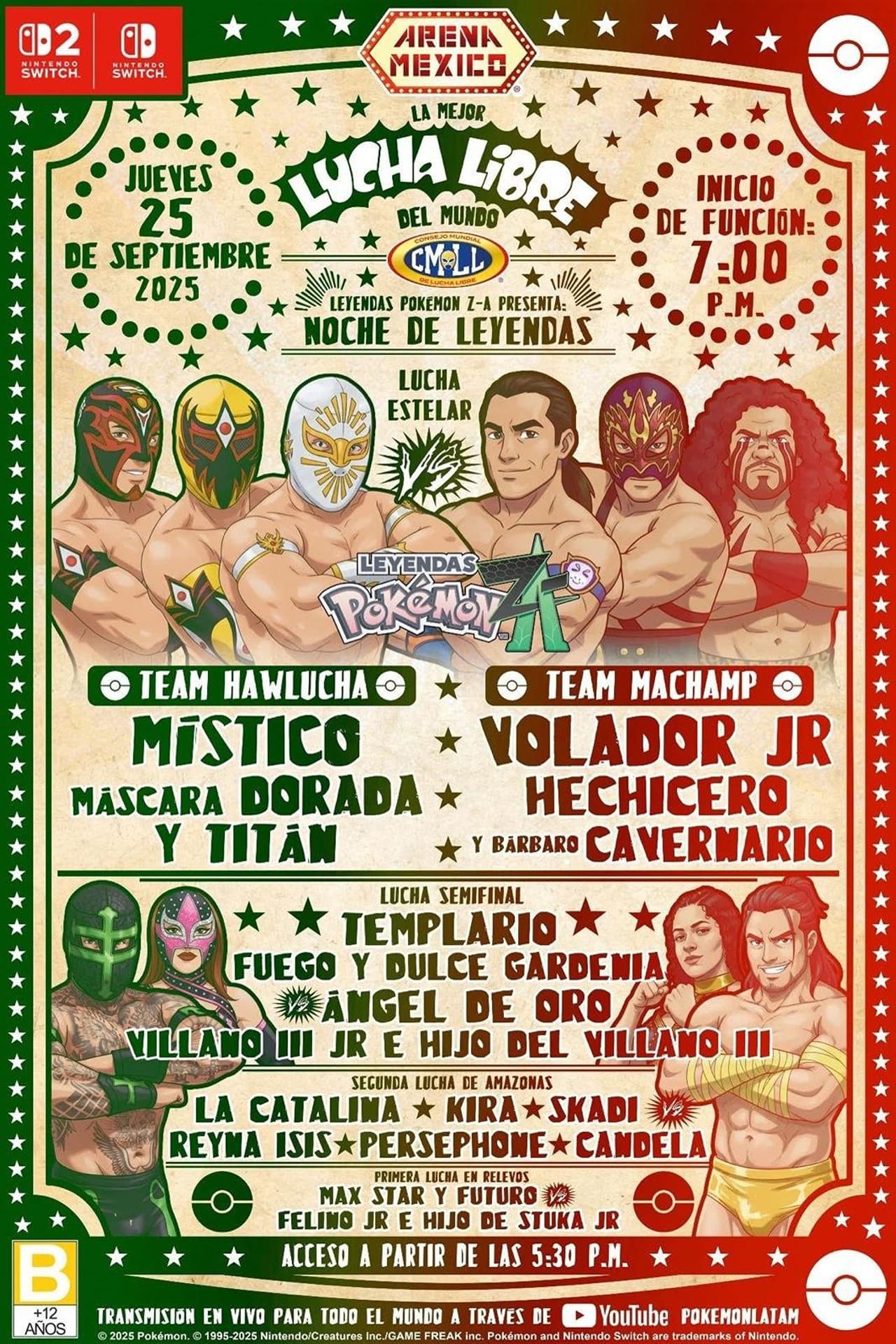 CMLL x Pokémon Legends: Z-A