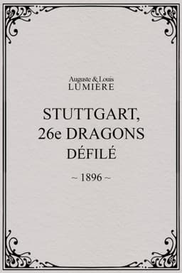 Stuttgart : 26ème dragons. Défilé