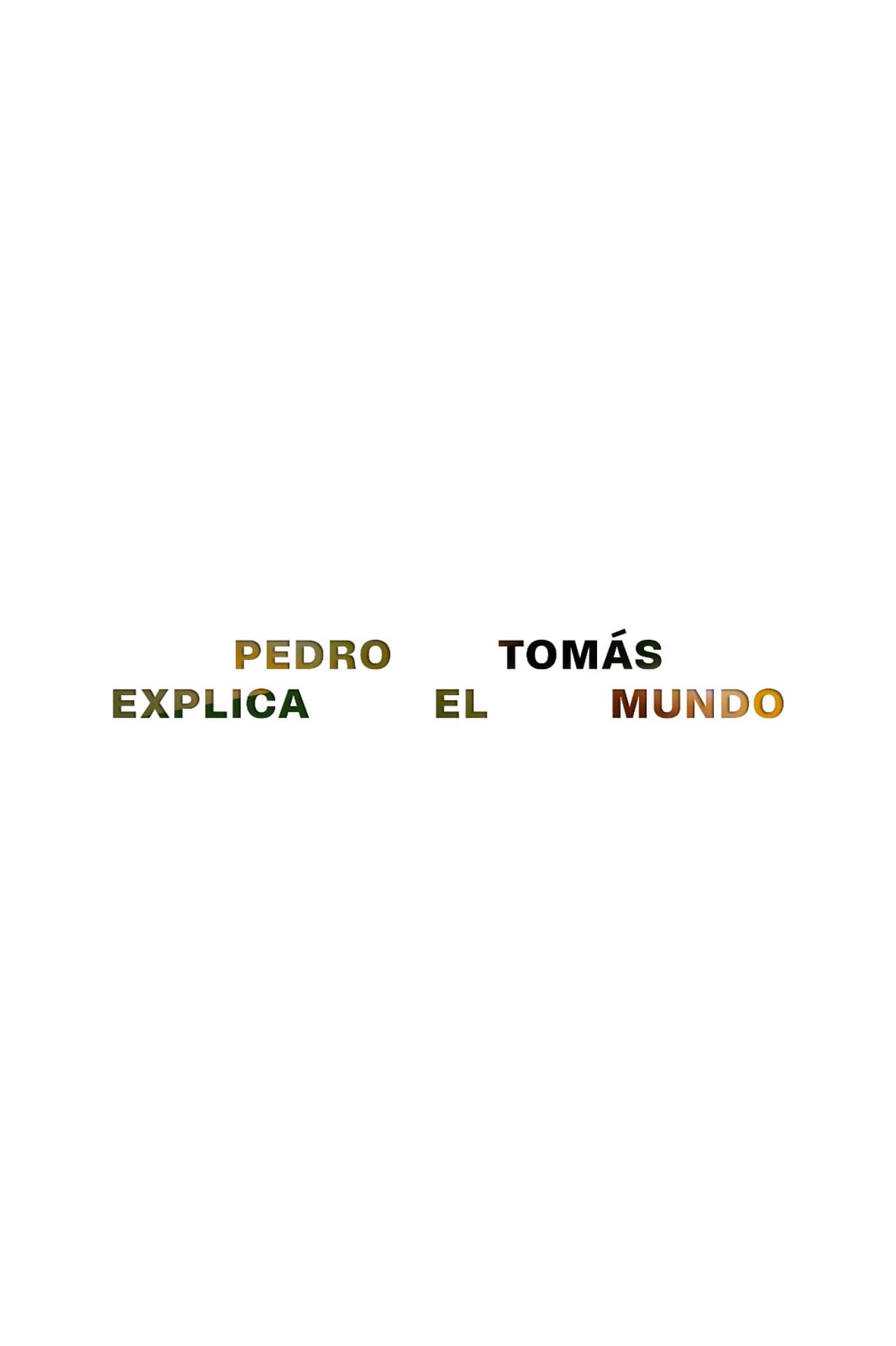 Pedro Tomás Explains The World