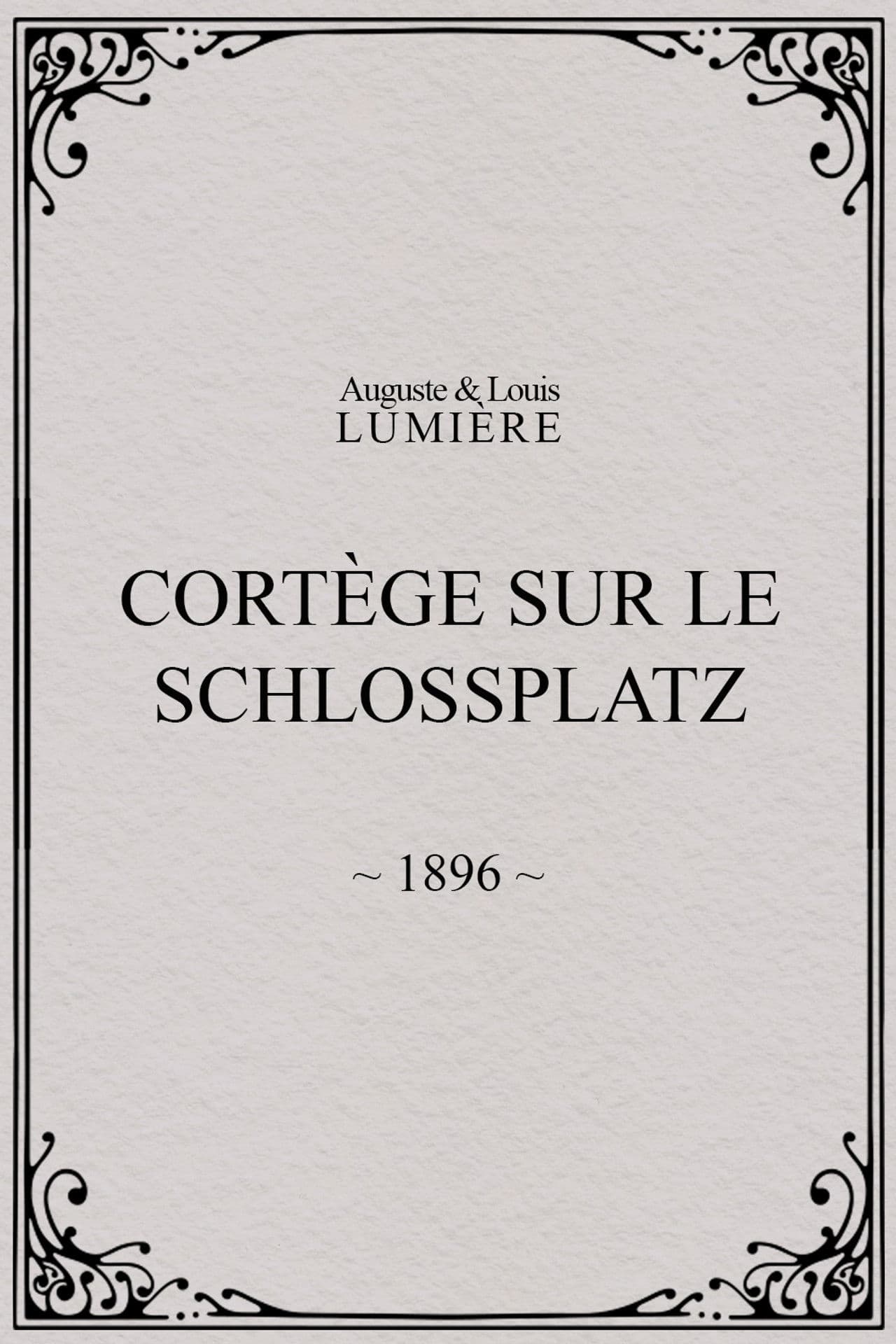 Cortège sur le Schlossplatz