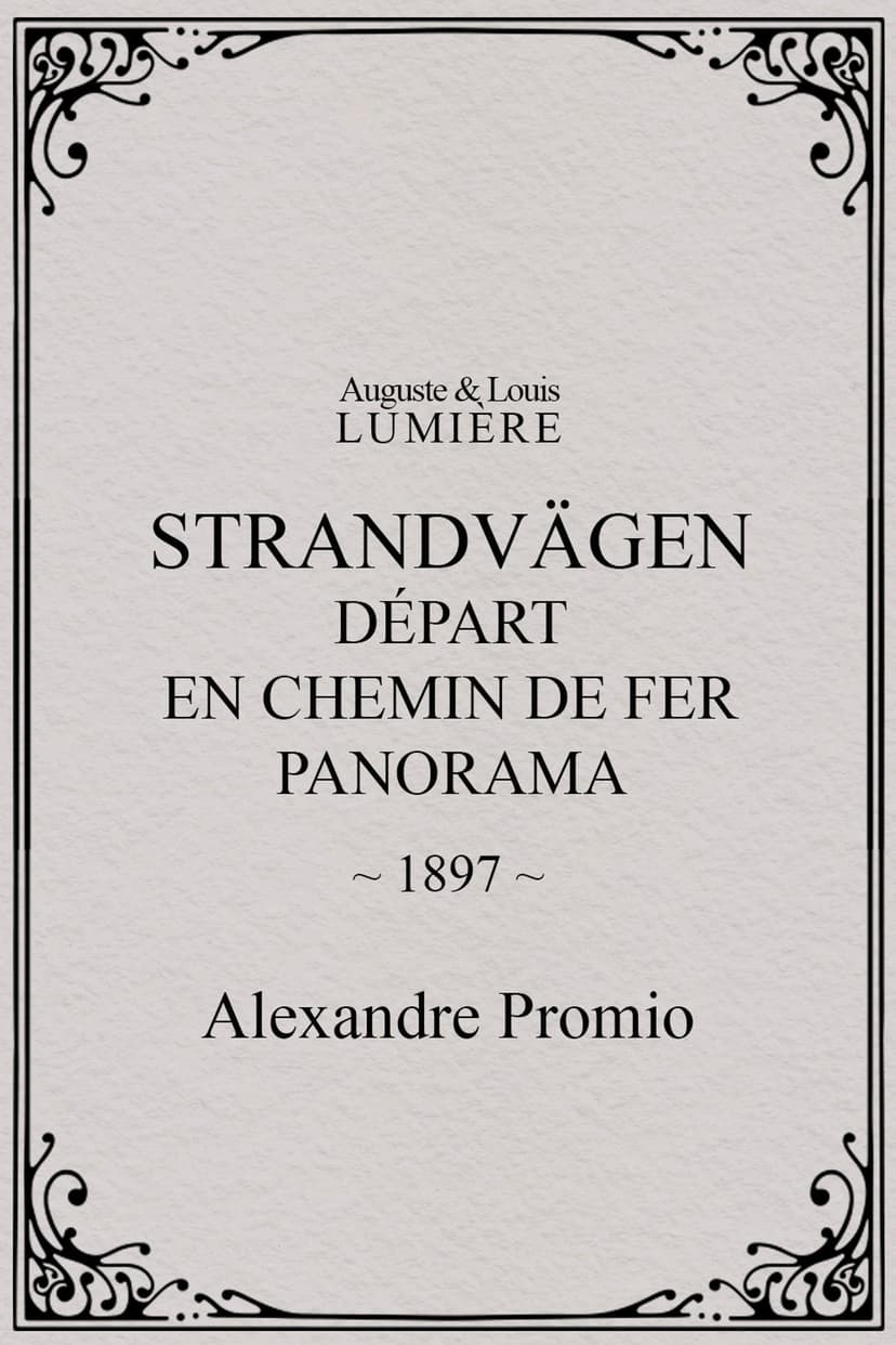 Saltsjöbaden : départ en chemin de fer, panorama