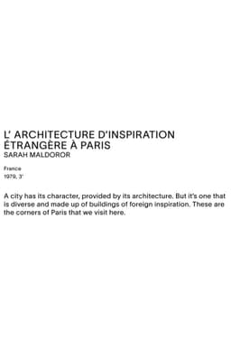 Foreign-Inspired Architecture in Paris