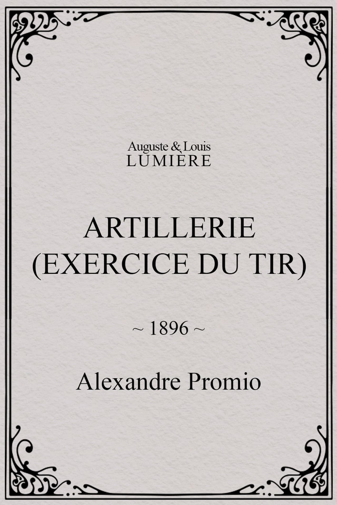 Artillerie (exercice du tir)