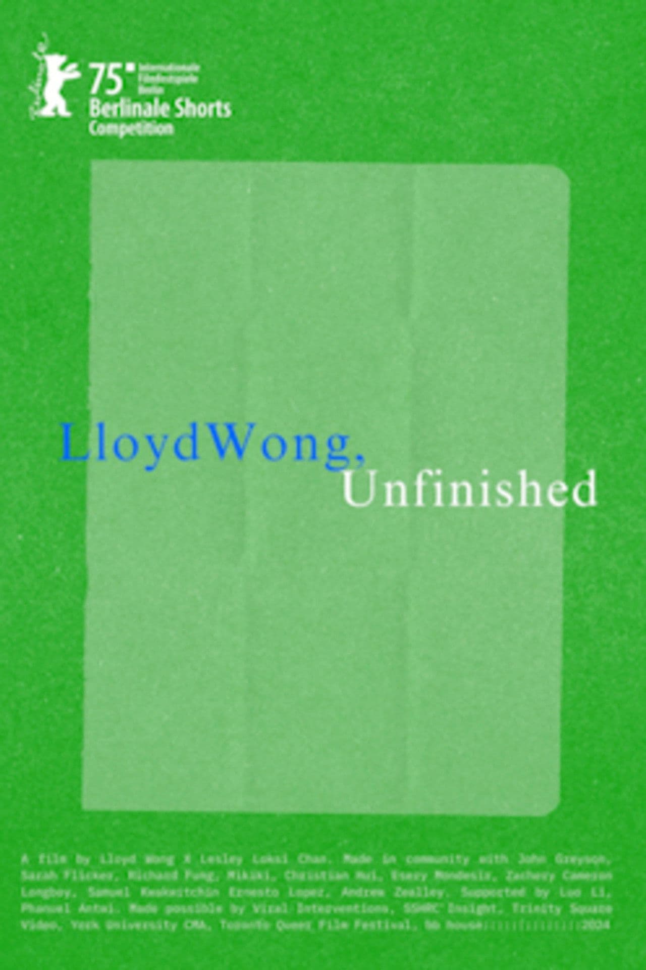 Lloyd Wong, Unfinished