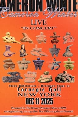 Cameron Winter at Carnegie Hall