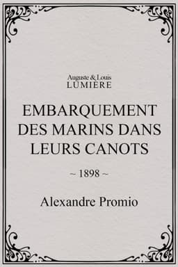 Embarquement des marins dans leurs canots