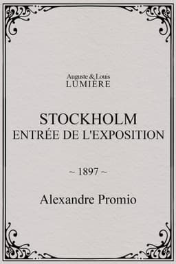 Stockholm, entrée de l'exposition