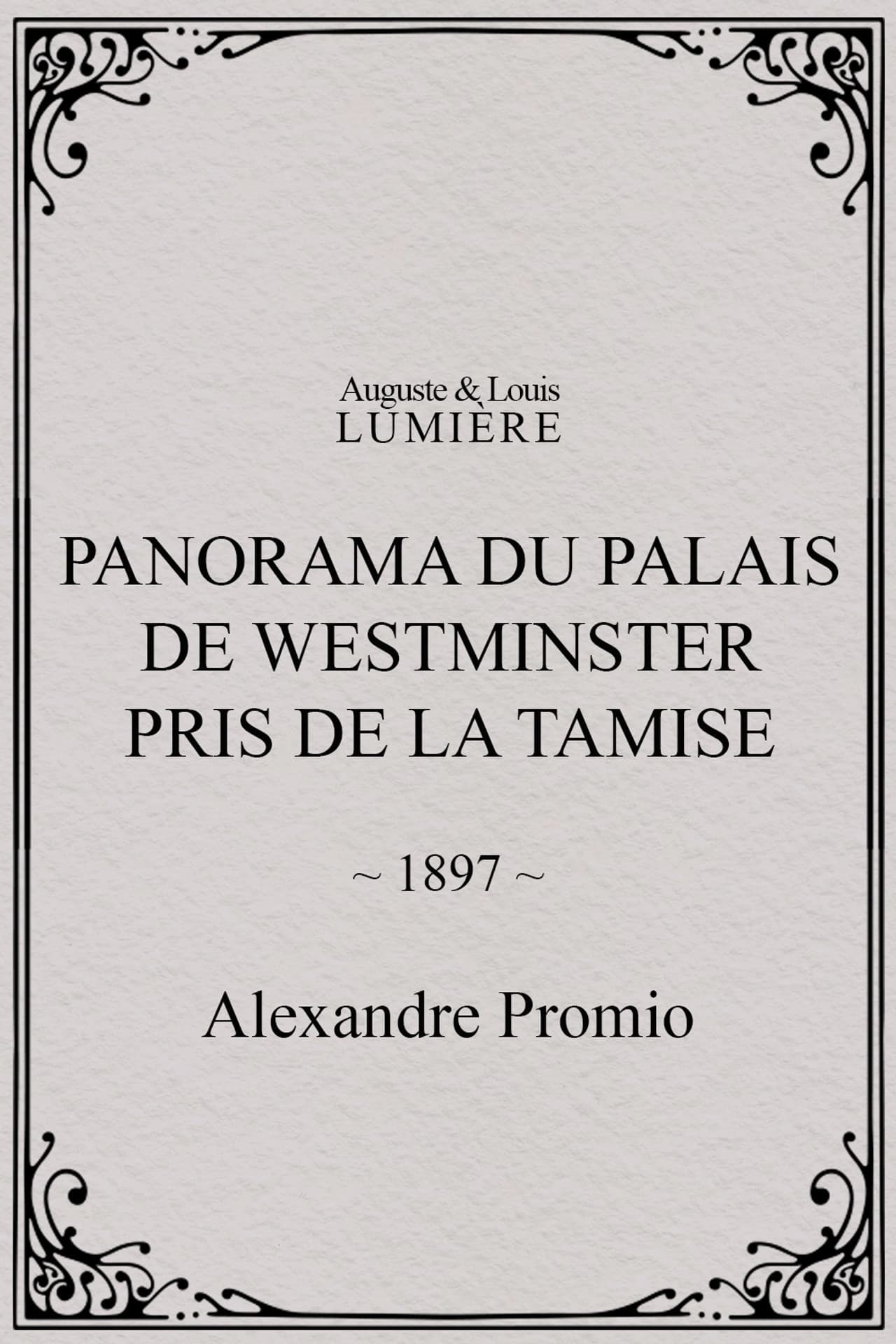 Panorama du palais de Westminster pris de la Tamise