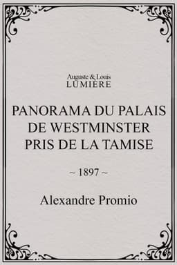 Panorama du palais de Westminster pris de la Tamise