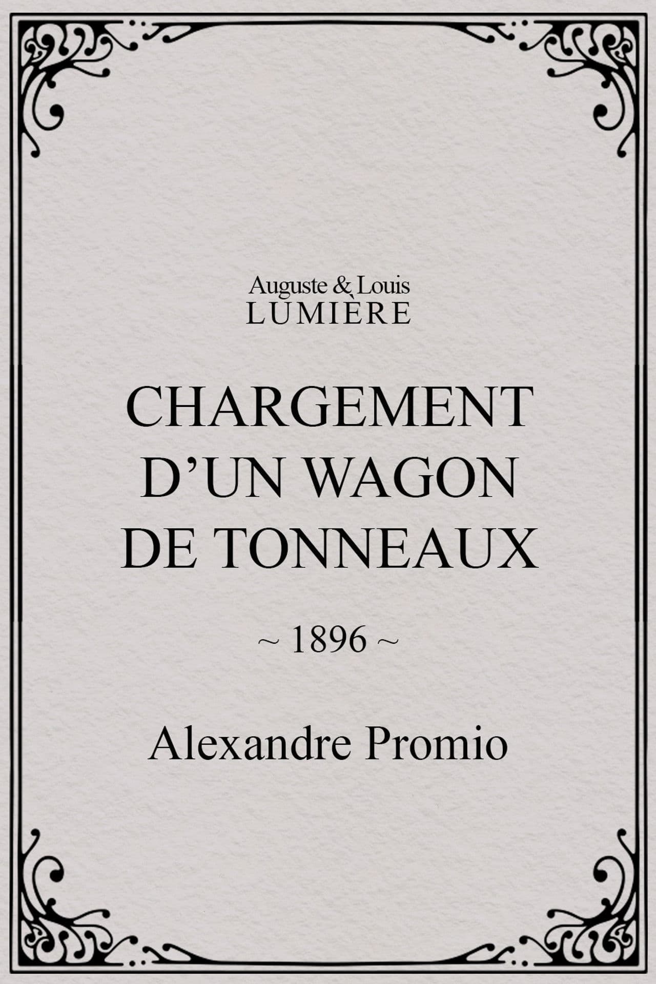 Chargement d’un wagon de tonneaux