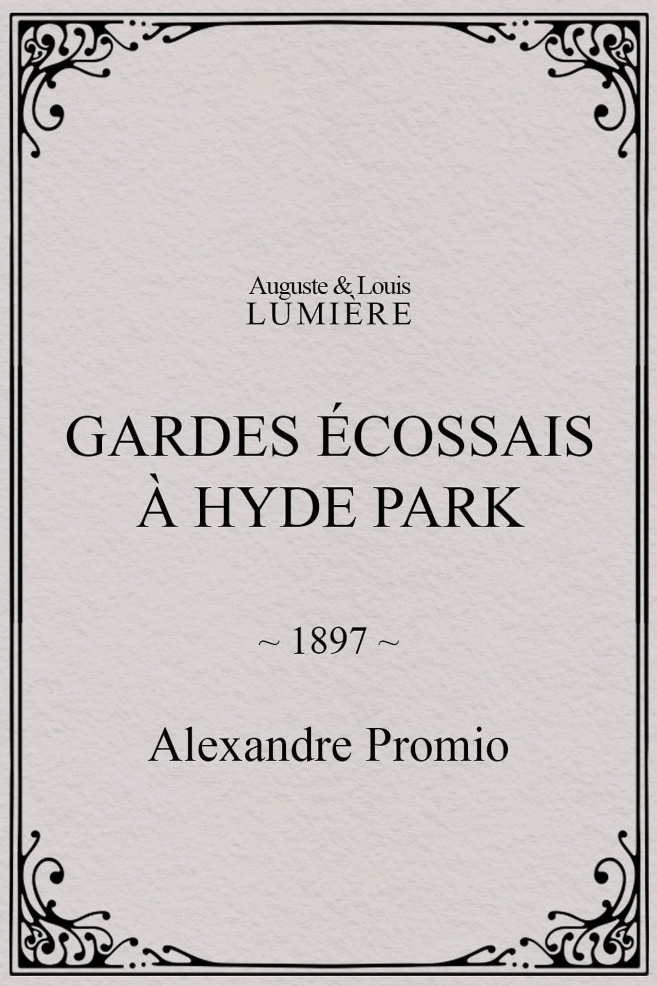 Gardes écossais à Hyde Park