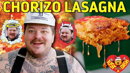 Naughty or Nice Chorizo Lasagna